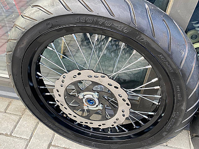 Колеса МОТАРД  Sport 003, Athlete (диски алюминий с шиной 110/70-17, 130/70-17) Ось 15/17