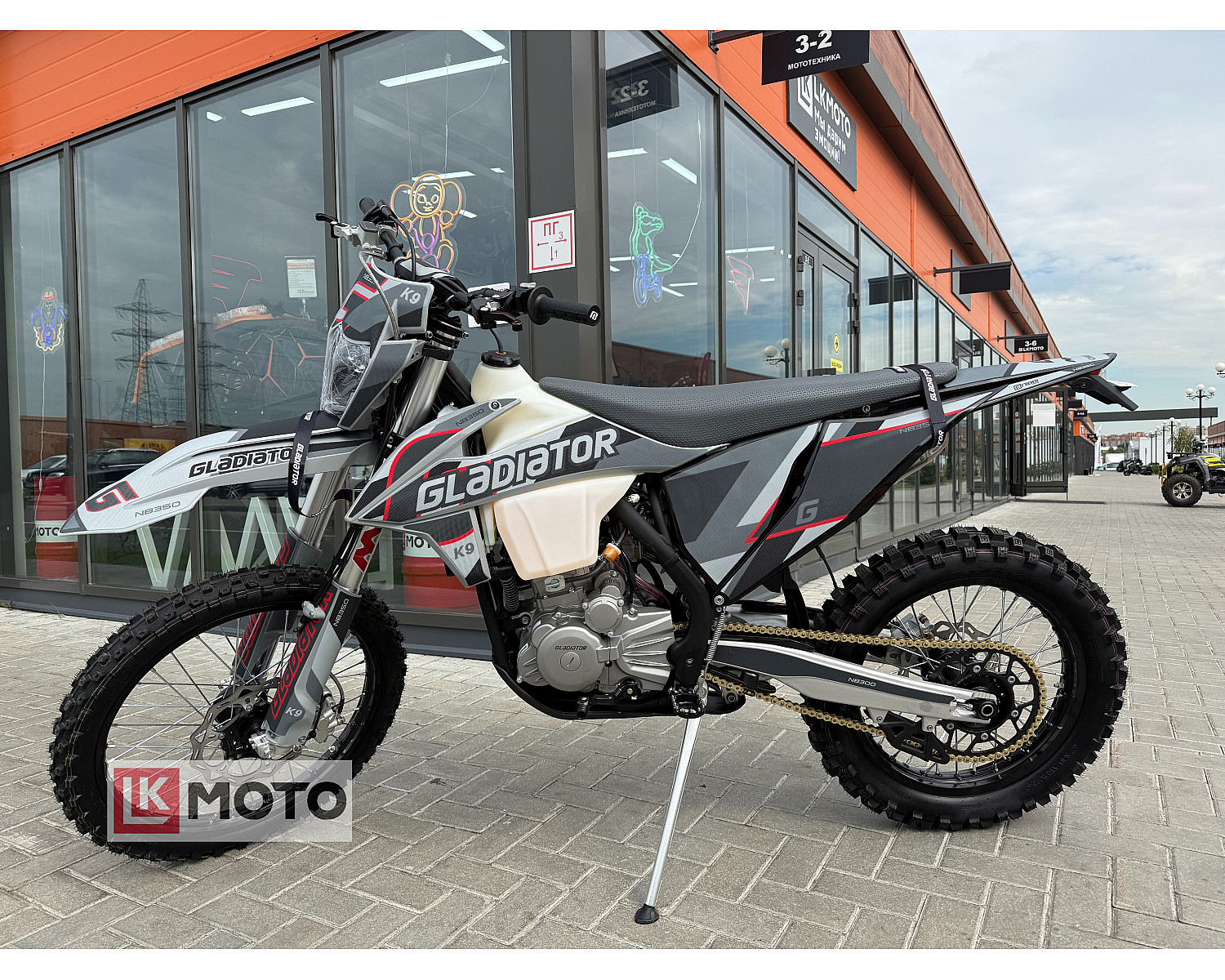 Мотоцикл эндуро / кроссовый Gladiator K9 NB350 Grey (21/18)