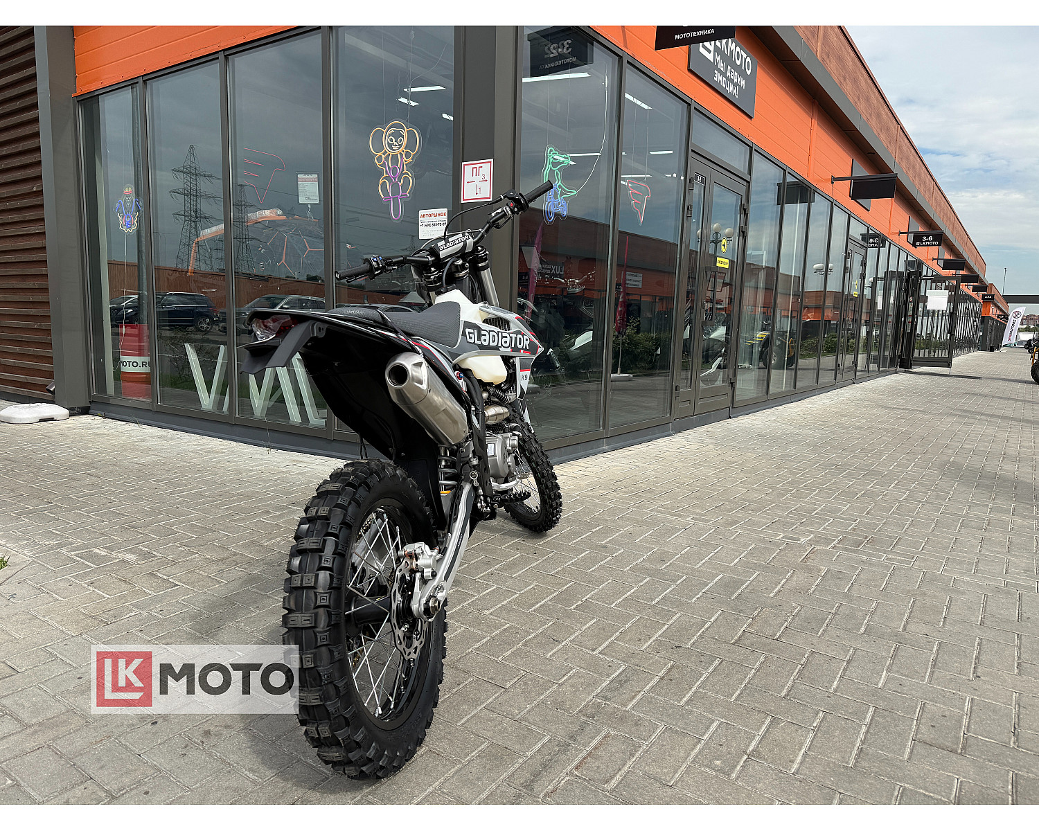 Мотоцикл эндуро / кроссовый Gladiator K9 NB350 Grey (21/18)